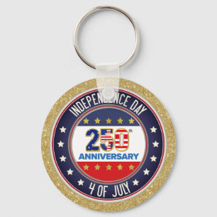 250ste Verjaardag USA Patriottisch 1776–2026 Sleutelhanger