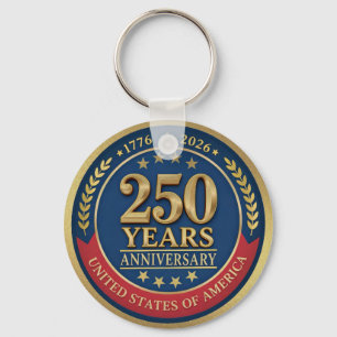 250ste verjaardag USA patriottisch 1776–2026 Sleutelhanger