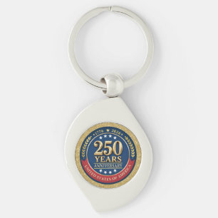 250ste Verjaardag USA Patriottisch 1776–2026 Sleutelhanger