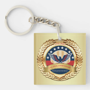 250ste Verjaardag USA Patriottisch 1776–2026 Sleutelhanger