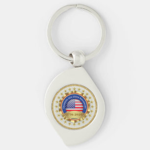 250ste Verjaardag USA Patriottisch 1776–2026 Sleutelhanger