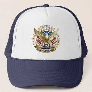 250ste Verjaardag USA Patriottisch 1776–2026 Trucker Pet