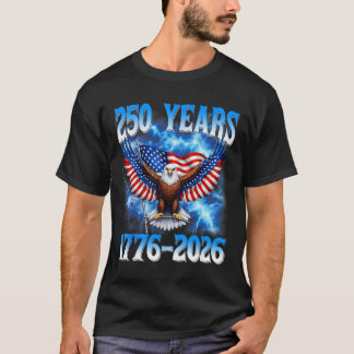 250ste verjaardag Usa patriottisch 250 jaar 4 juli T-shirt