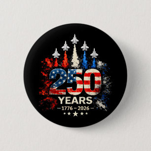 250ste verjaardag usa patriottisch 250 jaar amerik ronde button 5,7 cm