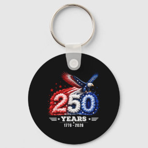 250ste verjaardag Usa patriottisch 250 jaar Sleutelhanger