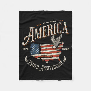 250ste verjaardag Usa patriottisch 4 juli Fleece Deken