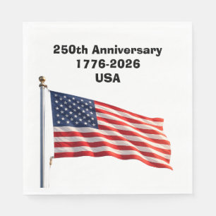 250ste verjaardag USA patriottisch aandenken Servet