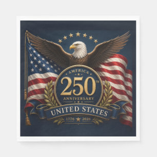250ste verjaardag USA patriottisch aandenken Servet