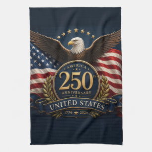 250ste verjaardag USA patriottisch aandenken Theedoek