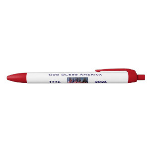 250ste verjaardag USA patriottisch God zegene Amer Zwarte Inkt Pen
