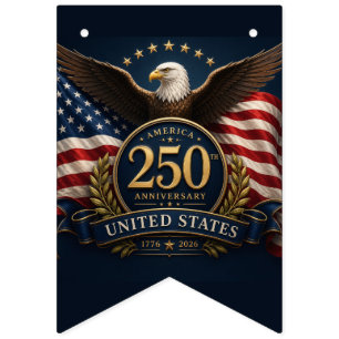 250ste verjaardag USA patriottische aandenken Vlaggetjes