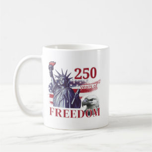 250ste Verjaardag USA Vlag Liberty Eagle Vrijheid Koffiemok