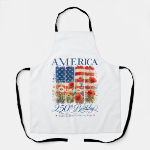 250ste verjaardag USA vrouwen 4 juli Amerika 25 Schort