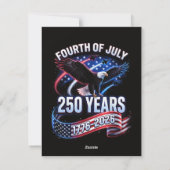250ste verjaardag VS 1776-2026 Patriottische Ameri Feestdagenkaart (Achterkant)