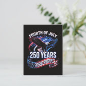 250ste verjaardag VS 1776-2026 Patriottische Ameri Feestdagenkaart (Staand voorkant)