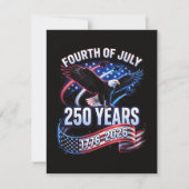 250ste verjaardag VS 1776-2026 Patriottische Ameri Feestdagenkaart (Voorkant)
