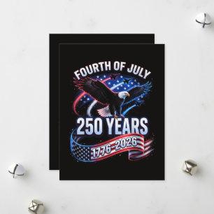 250ste verjaardag VS 1776-2026 Patriottische Ameri Feestdagenkaart