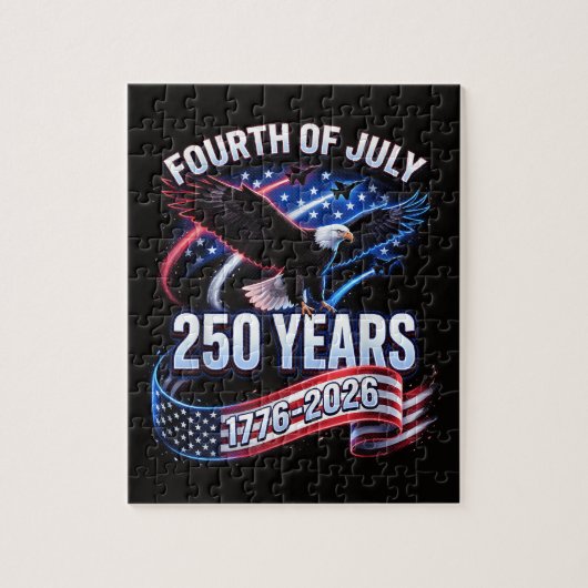 250ste verjaardag VS 1776-2026 Patriottische Ameri Legpuzzel (Verticaal)