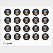 250ste verjaardag VS 1776-2026 Patriottische Ameri Ronde Sticker (Vel)
