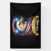 250ste verjaardag VS 1776-2026 Patriottische Ameri Spandoek (Verticaal)