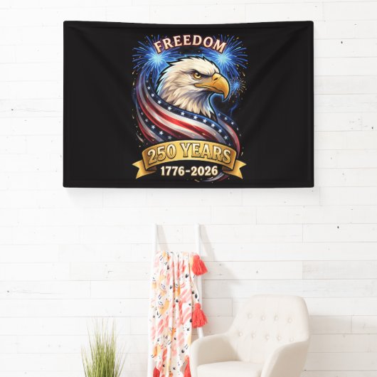 250ste verjaardag VS 1776-2026 Patriottische Ameri Spandoek (Insitu)