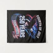 250ste verjaardag VS 1776-2026 Patriottische Ameri Wandkleed (Voorkant (horizontaal))