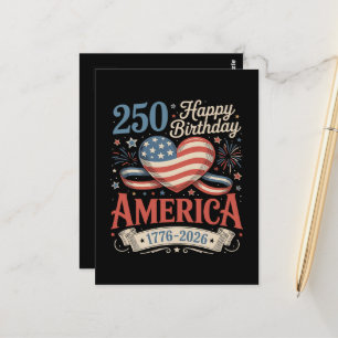 250ste verjaardag VS 250 jaar Briefkaart