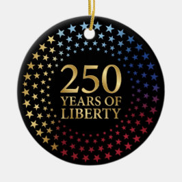 250th Anniversary, Patriotic Family Keepsake Keramisch Ornament