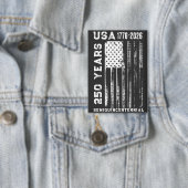 250Th Anniversary USA 4Th Of July  Button (Insitu)