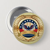 250th Anniversary USA Patriotic | 1776–2026 Button (Voorkant /achterkant)