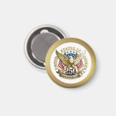 250th Anniversary USA Patriotic | 1776–2026 Magneet (Voorkant / Achterkant)