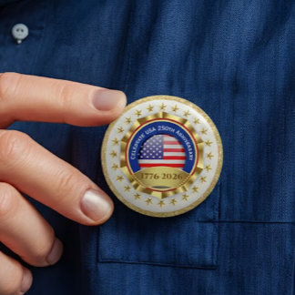 250th Anniversary USA Patriotic | 1776–2026 Ronde Button 7,6 Cm