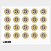 250th Anniversary USA Patriotic | 1776–2026 Ronde Sticker (Vel)