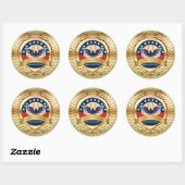 250th Anniversary USA Patriotic | 1776–2026 Ronde Sticker (Vel)