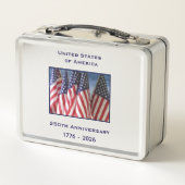 250th Anniversary USA Patriotic American Flags (Achterkant)