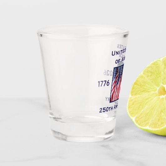 250th Anniversary USA Patriotic Keepsake Shot Glas (Links)