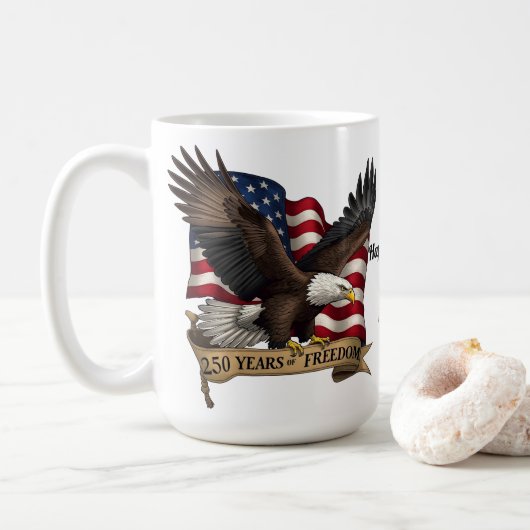 250th Birthday of America Mug (Avec donut)