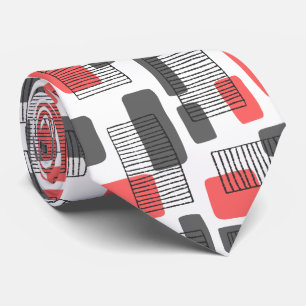 251215 - Tropisch roze en grijs Stropdas