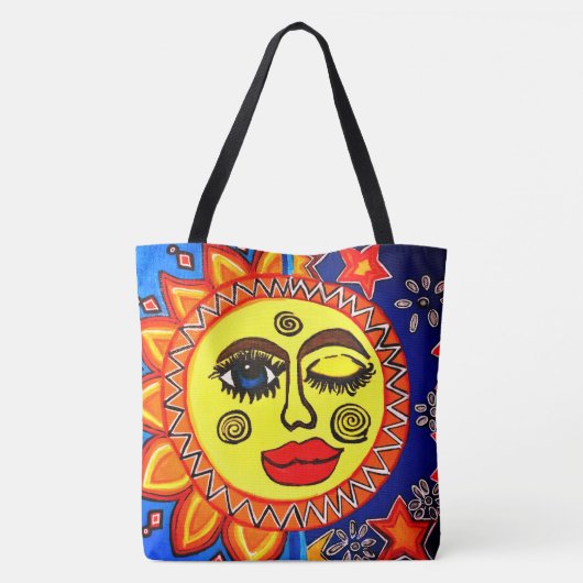 252 - Zassy Sun - Canvas tas (Achterkant)