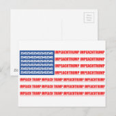 2545 Vlag Impeach Trump Briefkaart (Voorkant / Achterkant)