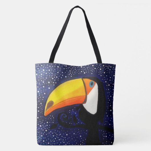 255 - Toucan - Canvas tas (Achterkant)