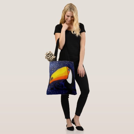 255 - Toucan - Canvas tas (Op model)