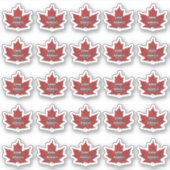 25 (3/4") Maple Leaf Grade Donker robuuste smaak Sticker (Voorkant)