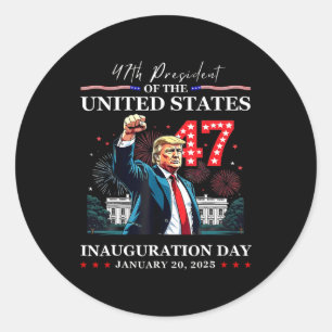 25 47 President van de Staten Don Ronde Sticker