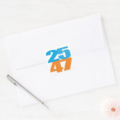 25 47 VIERKANTE STICKER (Envelop)