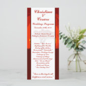 25 4 x 9 Huwelijksprogramma Rode Zonsondergang in  Programma (Staand voorkant)