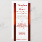 25 4 x 9 Programme de mariage Coucher de soleil ro (Devant / Derrière)