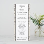 25 4 x 9 Programme de mariage Gris Flouris (Debout devant)