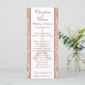 25 4 x 9 Programme de mariage Spirale florale à Pa (Debout devant)