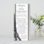 25 4 x 9 Programme de mariage Tour Eiffel Noire (Debout devant)
